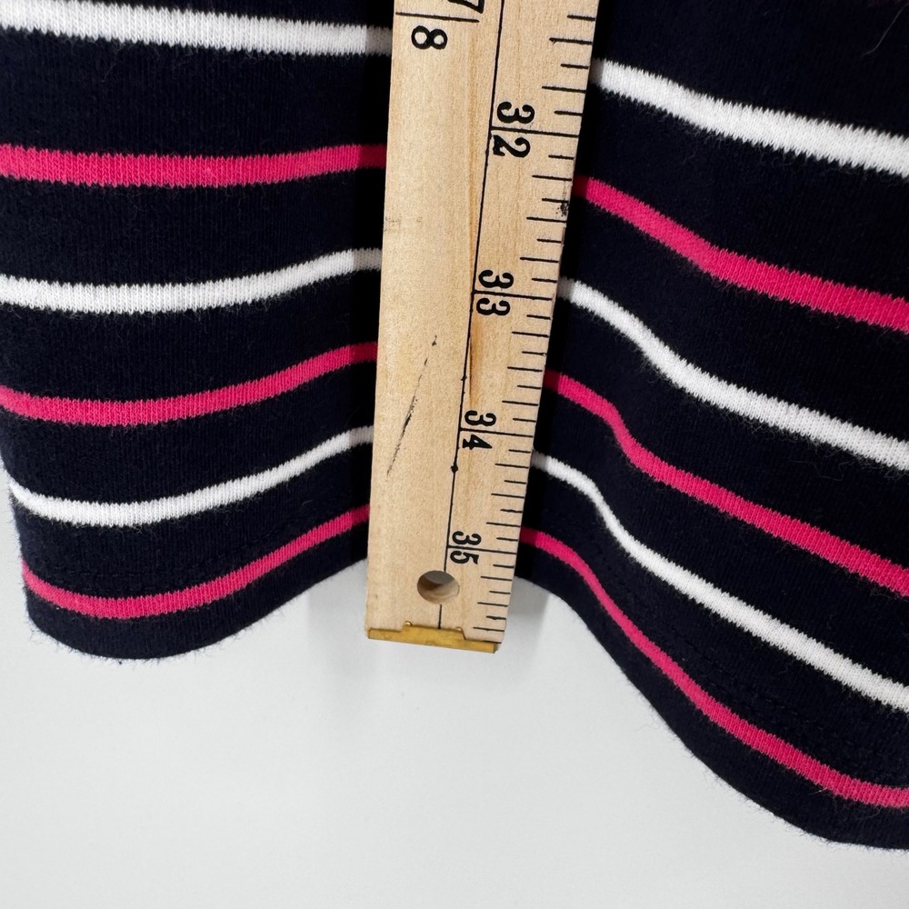 Talbots Womens Navy Pink White Striped Cotton Short Sleeve T-Shirt Dress Size S - Picture 6 of 10